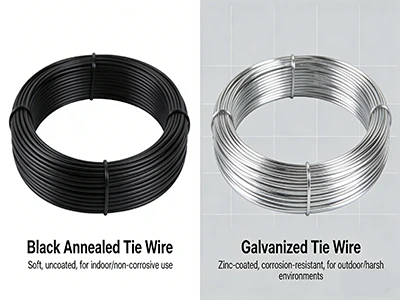 Fio de amarração preto recozido vs galvanizado: qual você deve escolher?